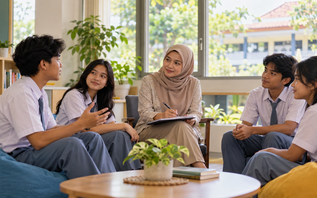 supportive classroom circle discussion